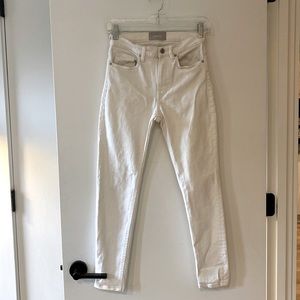 Everlane White High Rise Skinny Jeans